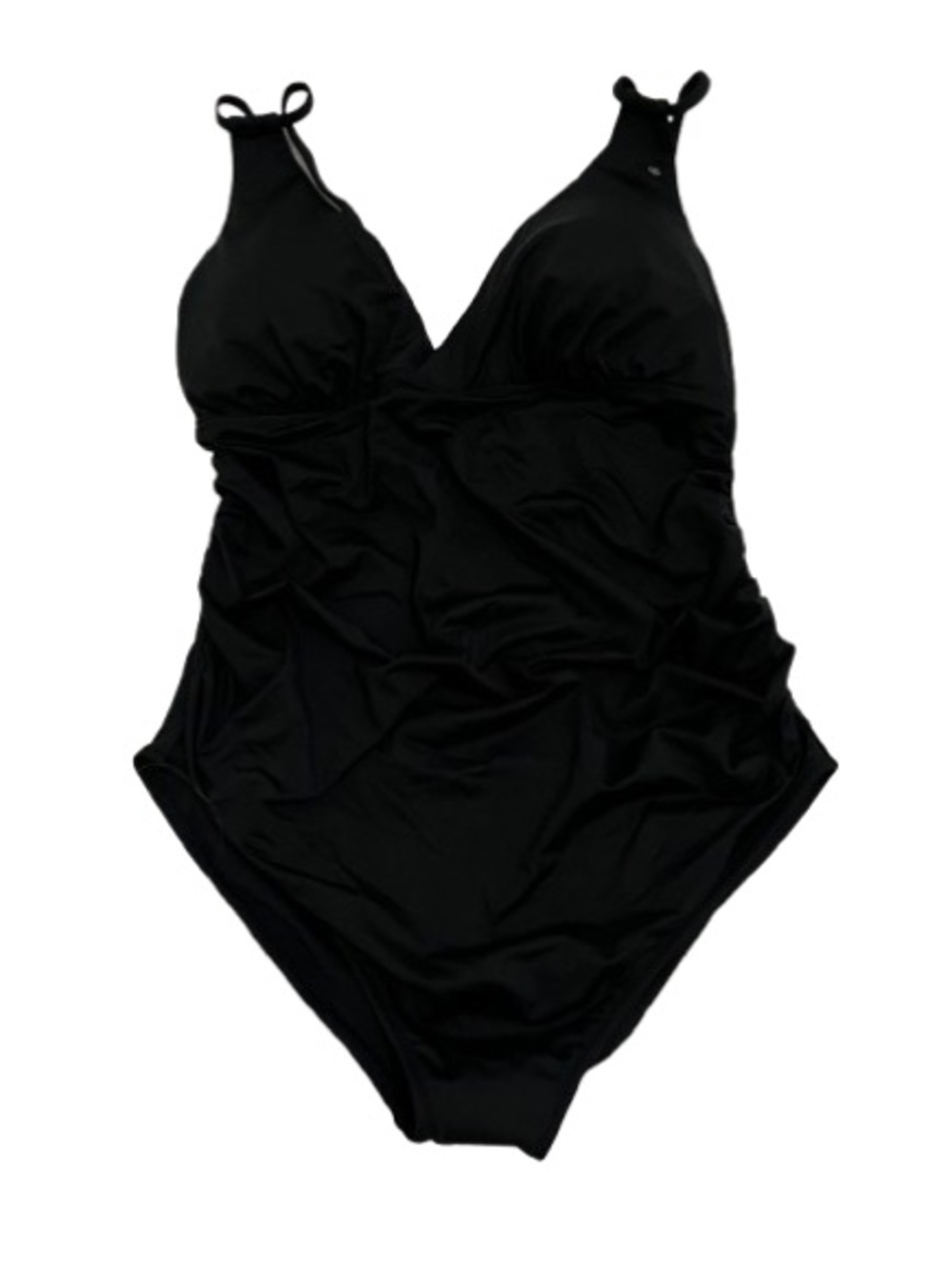 GAP Black One-Piece Swimsuit with V-Neck Support